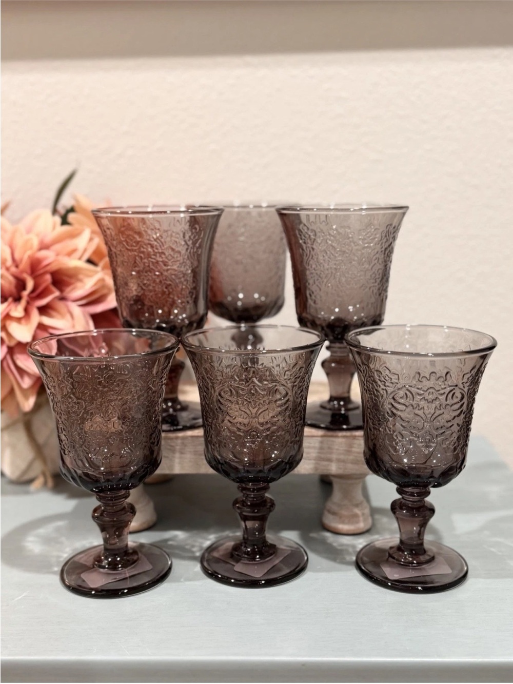 La Rochere Amboise Aubergine
Amethyst Wine Glasses Set of 6 Made In France